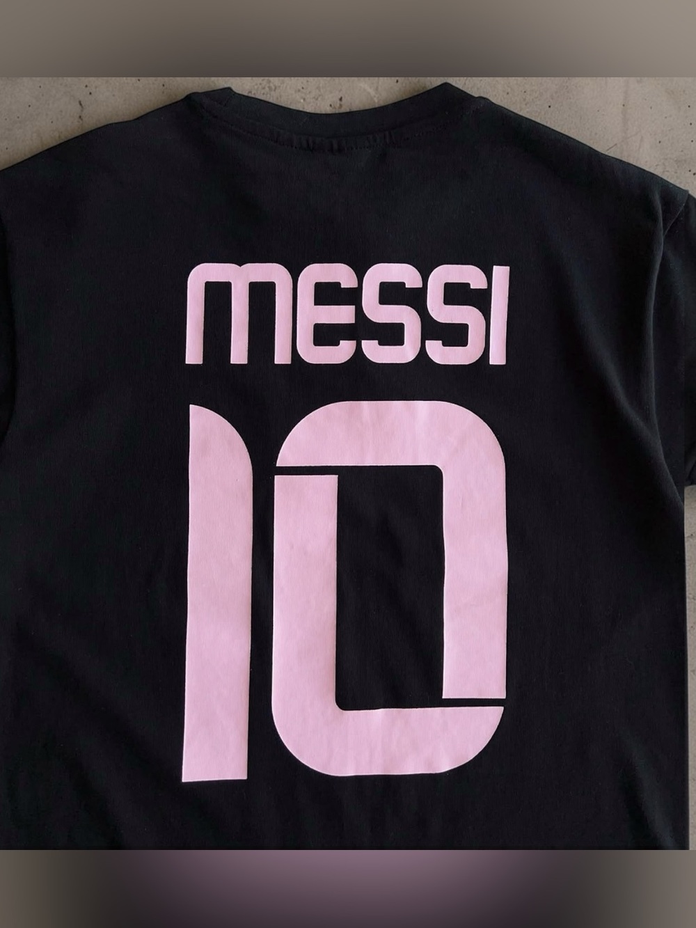 Club International De Futbol Miami Inter CF Logo Lionel Messi 10 Black Shirt 3XL
